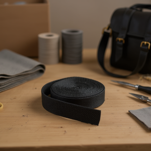 สายรัดอินเว็บบิ้ง 2.5 ซม. x 3.6 ม. สีดำ สำหรับหูหิ้วกระเป๋า - Product Image 2