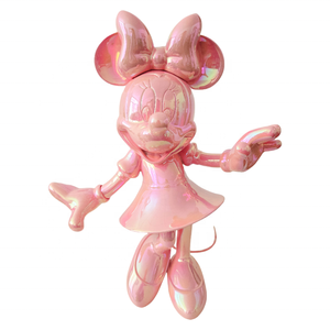 Esculturas de Resina con Baño de Cromo Rosa de <span class=keywords><strong>Mickey</strong></span> y <span class=keywords><strong>Minnie</strong></span>, Personajes de TV y Cine, 30 cm, para Hogar, Oficina, Dormitorio, Galería de Arte, Vitrina - Product Image 4