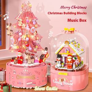 Boîte à musique de Noël Starkey Z003 à piles, écologique, avec lumières rotatives et neige <span class=keywords><strong>en</strong></span> mouvement, pour enfants - Meilleures ventes - Product Image 2