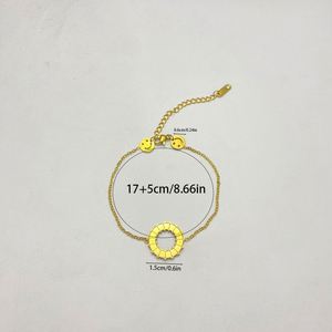 Bracelets gourmette cubaine 18 carats, Article Choix des Influenceurs, Bracelet résistant à la transpiration pour grossistes, Cadeau de fêtes pour femmes, Poids par pièce - Product Image 4