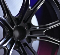 Rines Monobloque Forjados de 19 Pulgadas 9J, 20 Pulgadas 10J, 21 Pulgadas 10.5J, Diseño de Malla Multirradio Cóncava Profunda para Mustang, Camaro, Supra, GTR