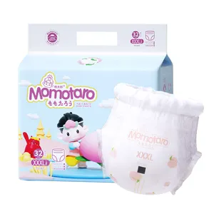 Momotaro Natural Baby Diapers Organic Panties Wholesale Japanese Disposable Nappies Pant Bamboo Baby Diapers