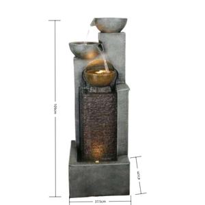 Ornement de jardin en résine de style artificiel, cascade extérieure, <span class=keywords><strong>fontaine</strong></span> à eau potable pour animaux de compagnie, intérieur, pour chiens et chats - Product Image 2