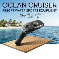 Contrôleur Efoil Ergonomique Flottant Vérifié pour Hydrofoil Électrique, Accessoire de Planche de Surf Télécommandée avec Écran LCD Numérique et Déclencheur