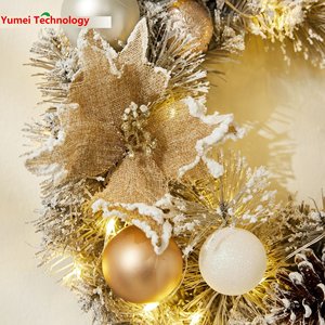 <b>Christmas</b> flower head, <b>Christmas</b> wreath decorations, <b>Christmas</b> vine wreaths, in stock, Noki door hanging decorations - Product Image 3