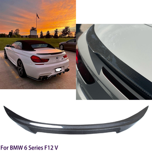 Aileron arrière en fibre de carbone style V pour BMW Série 6 Cabriolet 2 portes/F12 M6, 2011-2018 - Product Image 2