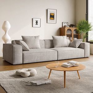 Set di <span class=keywords><strong>Divani</strong></span> Moderni e Minimalisti per Soggiorno, Forma a L, 2-3 Posti, Design Sezionale per Interni, Compresso e Sottovuoto - Product Image 2