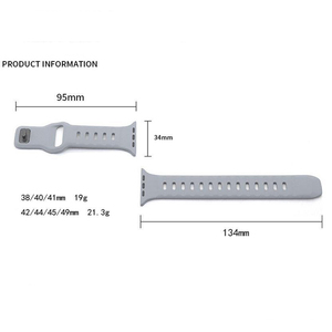 Nuevo diseño, correa de reloj de repuesto de silicona suave y ancha con hebilla grande para <span class=keywords><strong>Apple</strong></span> <span class=keywords><strong>Watch</strong></span> <span class=keywords><strong>7</strong></span> 8 9 10 Ultra 2 42 45mm - Product Image 3