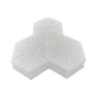 Moule d'Injection pour Pavé en Béton Hexagonal Type Fleur de Prunier, Droit d'Usine, pour Allées de Jardin et Trottoirs