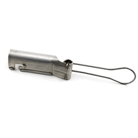 Câble coaxial messager CATV à fibre optique avec pince de fixation en aluminium