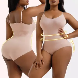 Großhandel Custom Logo Ganzkörper Nahtlose Plus Size Bodysuit Butt Lifter Fett Bauch Kontrolle Shape wear Für Frauen