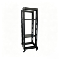 Rack de serveur mobile 27U 550*1400*600MM 19 pouces à deux colonnes et double rail, en acier laminé à froid SPCC, profondeur 600 mm
