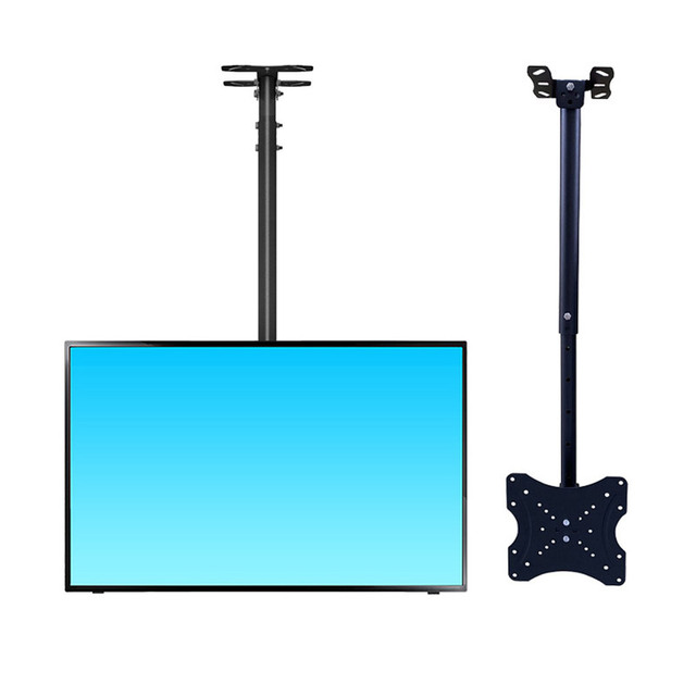 TV Hanger 14-42 Inch Telescopic Rotating Hanger Ceiling Suspended Ceiling Shelf Monitor TV Bracket