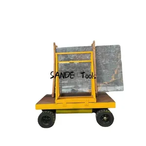 SANDE Slab Cart Dolly Cart stone machinery Granite Transport Cart 5T for Moving Bundle Slabs