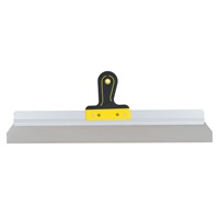 Spatule à mastic murale de haute qualité avec manche en caoutchouc et lame droite en acier inoxydable