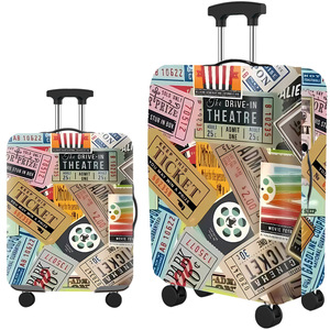 Housse de valise imperméable à motif géométrique en tissu polyester avec fermeture élastique pour la protection des bagages – Offre Spéciale - Product Image 6
