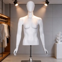Bekleidungsgeschäft Schaufensterpuppen Requisiten Weibliche Halbkörper-Displayständer Hochzeitskleid-Mannequins Amerikanischer Stil Ständer Damenmode
