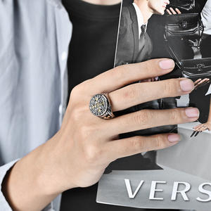 Stainless Steel Cross <b>Ring</b> Men's Punk Jewelry Gift Black Gold Tone Silver Color Fashion <b>Rings</b> For Men - Product Image 2