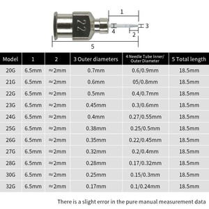 21 ग्राम 1/4-इंच चैम्फर्ड स्टेनलेस स्टील सुई सपाट मुंह उच्च परिशुद्धता अनुकूलित औद्योगिक उपयोग - Product Image 2
