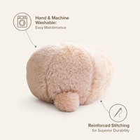 Hasen-Stressabbau-Ball: Langlebiger, Umweltfreundlicher, Leichter, Niedlicher Bionischer Po-Ball für Kleintiere, Ganzjährig Nutzbar, Quanying Pet