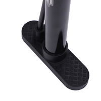 Pompe à vélo de sol avancée, gonfleur de pneus de vélo, pompe à air manuelle pour vélo avec doubles valves Presta et Schrader