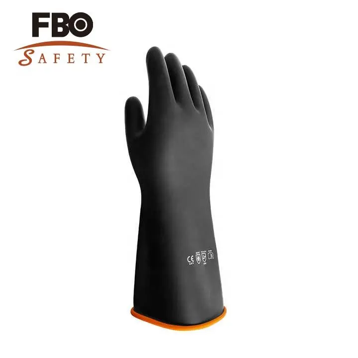 Fabricant de gants de travail de sécurité réutilisables, lourds et personnalisés, antidérapants, Anti-âge, industriels, longs gants en Latex naturel