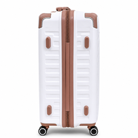 Ensemble de 3 valises rigides ABS+PC de qualité supérieure, valises souples en polyester légères pour voyages avec serrure TSA, roulettes fixes, poignée souple