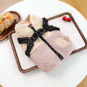 Gilet Imbottito per <span class=keywords><strong>Cani</strong></span> con Guinzaglio, Cappotto Invernale in Lana d'Agnello per <span class=keywords><strong>Razze</strong></span> Piccole, Uso Esterno, Compleanno, Primavera, Tempo Libero, <span class=keywords><strong>Taglia</strong></span> XS - Product Image 1