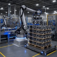 Robot collaboratif UR30 300W 12/24V PLC & Moteur Aluminium 30kg Garantie 1 an pour les applications de préhension, d'assemblage et de placement