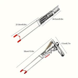 Soporte de Cañas de Pescar Doble con Resorte, de Acero Inoxidable, Ajustable, para Suelo, para Pescadores Profesionales - Product Image 5