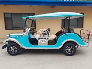 Voiture électrique bleue, voiture de tourisme électrique, voiture électrique rétro classique, voiture électrique classique homologuée pour la route, transport spécial - Product Image 6