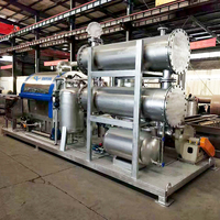 Usine de pyrolyse de plastique d'une capacité de 1 tonne, petite machine de transformation des déchets plastiques en carburant, machine de recyclage des pneus usagés