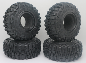 Neumáticos de Roca de 2.2 Pulgadas, Neumáticos de <span class=keywords><strong>Goma</strong></span> Negros para Coche RC 1/10, Piezas de Repuesto para Modelos de Juguete con Batería - Product Image 6