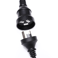 Australien AS/NZS 3112 3-poliges Stecker-zu-Buchse Verlängerungskabel-Set 3-adrig 0,75mm² PVC 250V 10A AU-Stecker Stromkabel
