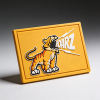 Patch en caoutchouc personnalisé à thermocoller, logo de marque en relief, patchs en PVC souple pour vêtements en silicone