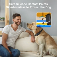 Système de clôture électrique sans fil pour chien YHpet 2023, colliers de dressage en plastique écologique, bip + électrostatique, portée 120 m, 99 niveaux d'intensité