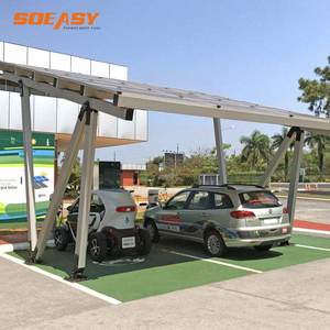 Système de <span class=keywords><strong>carport</strong></span> solaire SOEASY en alliage d'aluminium étanche avec panneau de stationnement, poteau de fixation et kit de montage solaire - Product Image 5
