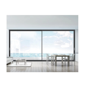 Tùy chỉnh hiện đại nhôm cửa xử lý đôi Tempered cách nhiệt tráng men cách âm cửa trượt tuyệt vời cách âm - Product Image 3