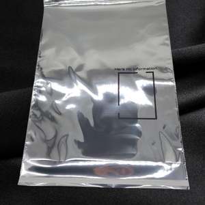 Sacs d'expédition en argent avec logo personnalisé, avec poignée, pour vêtements, emballage d'expédition pour sweats à capuche, sacs d'expédition moyens et grands - Product Image 6