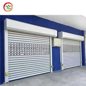 Persiana de parrilla de aleación de aluminio de alta velocidad automática de diseño moderno Puerta de panel duro enrollable industrial para almacenes - Product Image 4