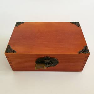 Cadeau de Noël parfait Amzcraft Style américain boîte de rangement décorative en bois écologique peu encombrante pour bijoux lettres décor - Product Image 2