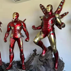 Statua di <span class=keywords><strong>Iron</strong></span> Man in Resina a Grandezza Naturale 1:1, Scultura Artistica Personalizzata all'Ingrosso, Figura di Supereroe da Film - Product Image 1