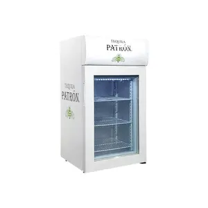 Meisda Freezer Tampilan Es Loli Pintu Kaca Vertikal Congelador 50L