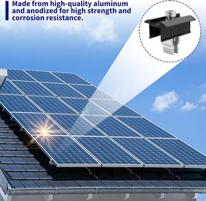 Soportes de Montaje para Panel Solar de Aluminio Anodizado de 30 mm, 8 Piezas, Fijación Rápida, Tuercas de Abrazadera Centrales, Pernos, Carga de Viento 1.4k, Carga de Nieve 60m/s - Product Image 3