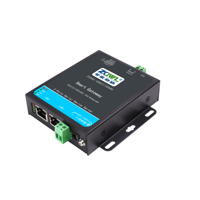 Passerelle industrielle intelligente GW2110NM 1 port RS232/485 double Ethernet |   Convertisseur de protocole Modbus MQTT/JSON pour l'Edge Computing -40
