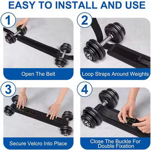 Cinturón de Empuje de Cadera para Ejercicios con Mancuernas y Pesas Rusas, con Almohadillas Antideslizantes para Glúteos - Product Image 3