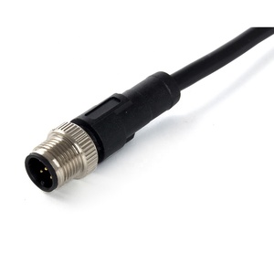 M12 conector M12 macho moldeado enchufe con cable <span class=keywords><strong>2</strong></span> 3 4 5 6 7 8 12 polo - Product Image 1