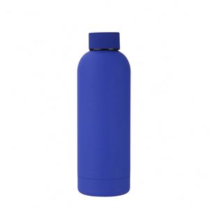 Bouteille d'eau sport en acier inoxydable jaune écologique à petite ouverture pour vélo, vente en gros avec couvercle - Product Image 4
