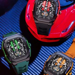 En Oferta, Reloj de Hombre Skeleton F1 Super Car, Movimiento de Cuarzo, 3ATM Resistente al Agua, Cronógrafo Deportivo para Entusiastas, Reloj Moderno - Product Image 6