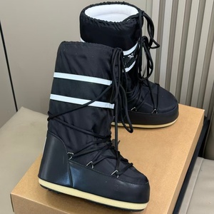 Botas de Nieve Impermeables Clásicas de Diseñador de Lujo de Alta Calidad, Moda 2026, Cálidas, Unisex, Otoño Invierno, Botas Casuales Negras - Product Image 2